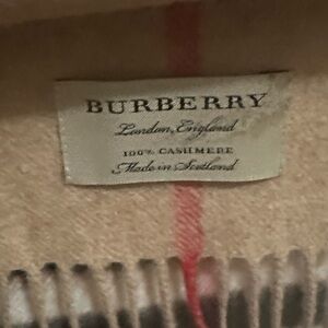 Burberry Cashmere Scarf -Excellent Condition